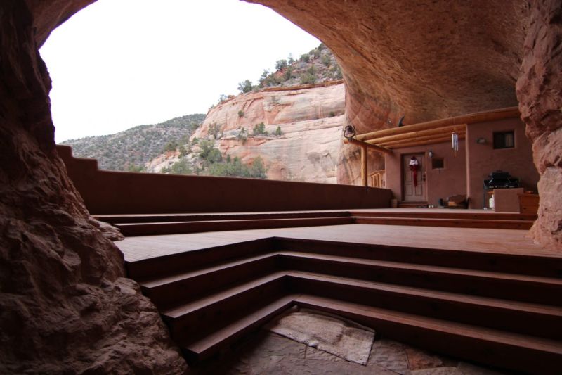 Cliffside house