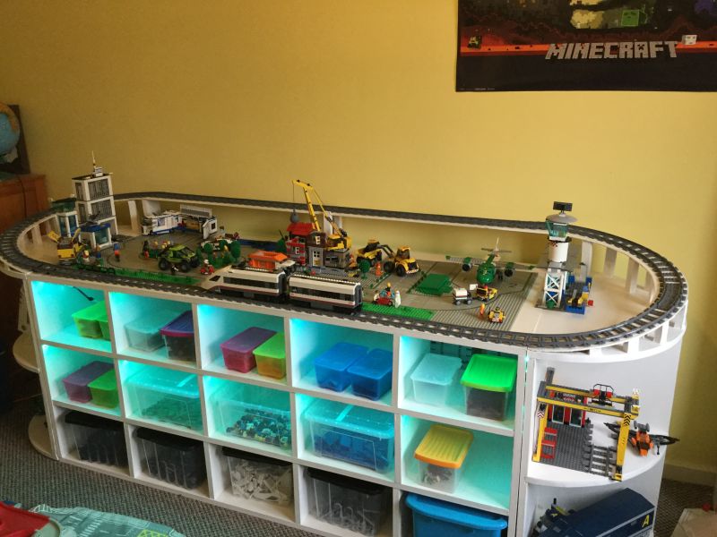 diy lego tables with storage