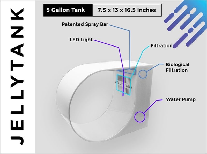 Jellytank: An illuminating desktop aquarium by Blake & Brock Gratton