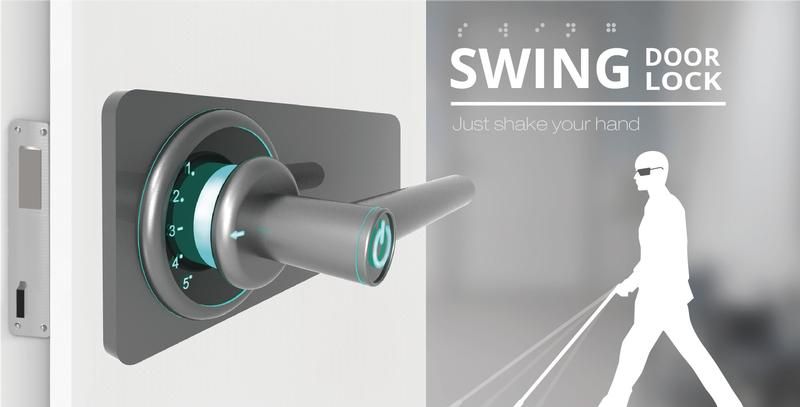 Swing Door Lock Comes With Blind Friendly Mechanism