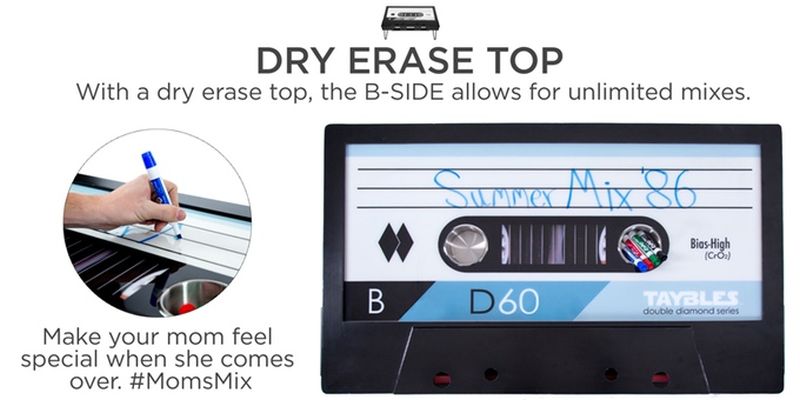 Taybles cassette tape coffee table brings back memories of the '80s