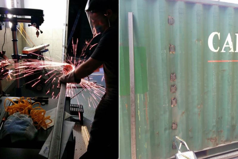 Man transforms shipping container into an underground party bunker