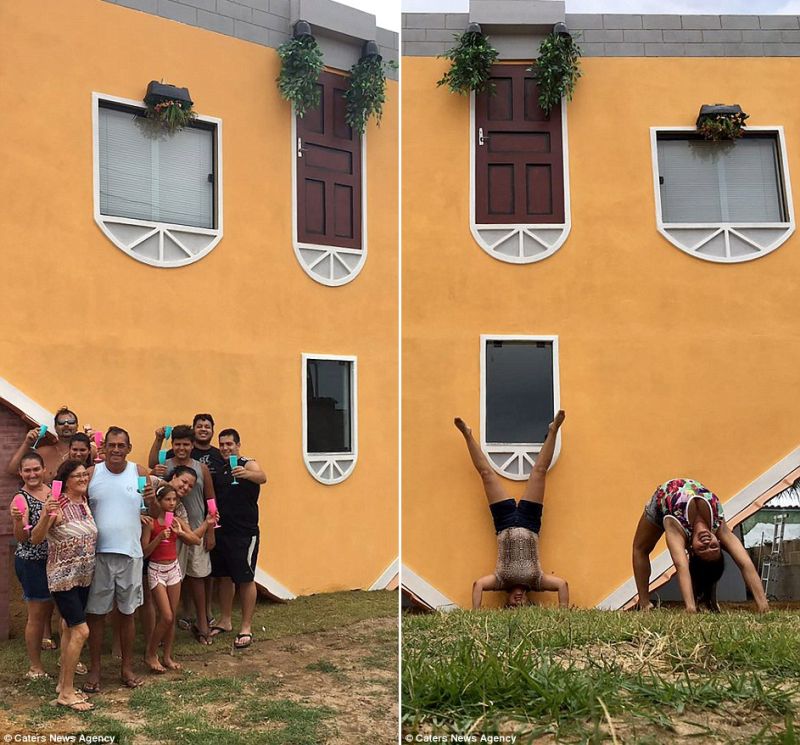 Upside down house by Valdevino Miguel da Silva