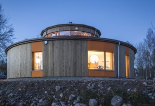 Villa Circuitus is first circular passive house of Sweden