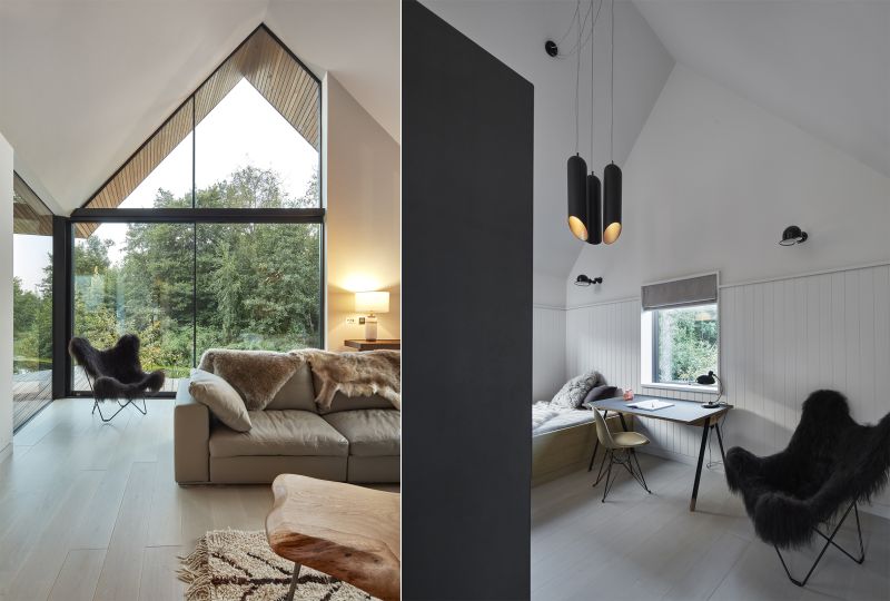 Backwater is a waterside house located across a private lagoon