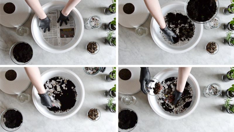Bono by Ala Sieradzka is chic compost pot for kitchen