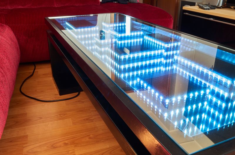 You Ll Fall For This Homemade Cityscape Coffee Table Homemade Cityscape Coffee Table, Infinity Mirror Coffee Table Reddit