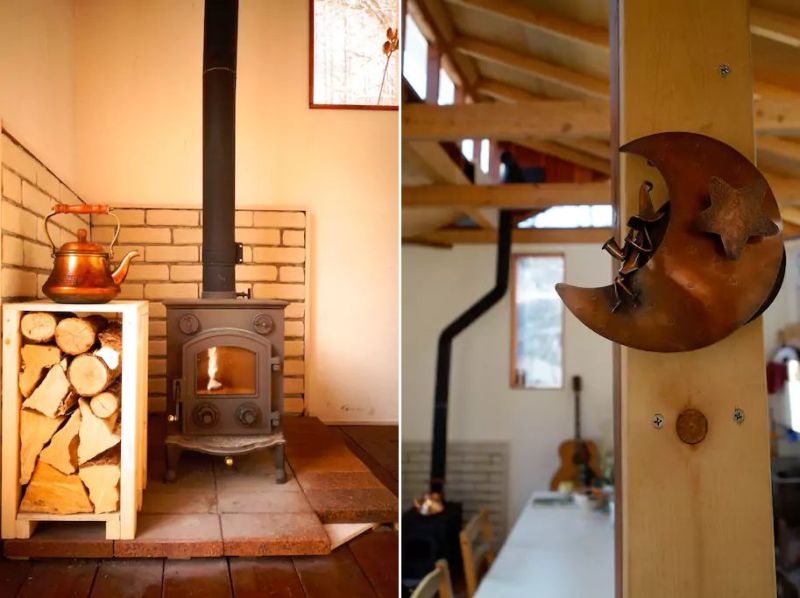 Daigo designs tiny off-grid cabin in Japanese woods