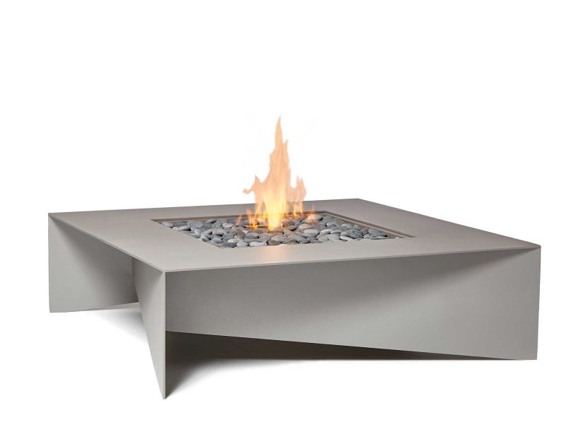 Fold outdoor fire table by Paloform