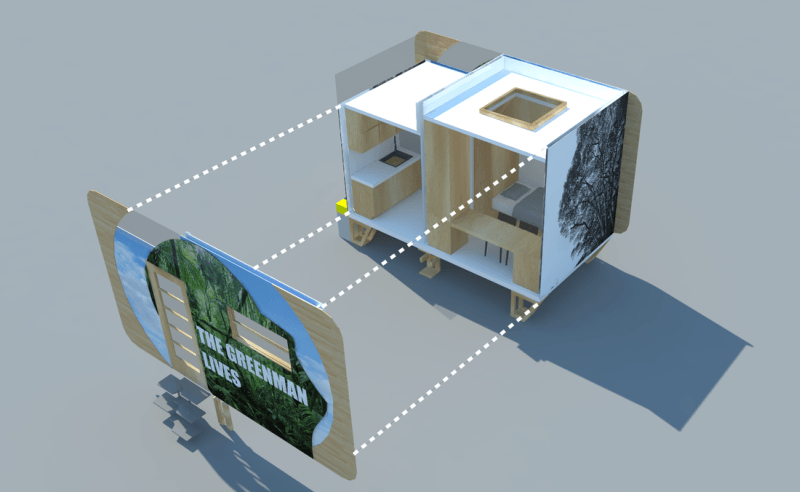 Greenman off-grid tiny home is an affordable housing option with no utility bills