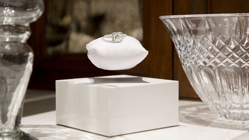 Levitating X suspends objects in mid air