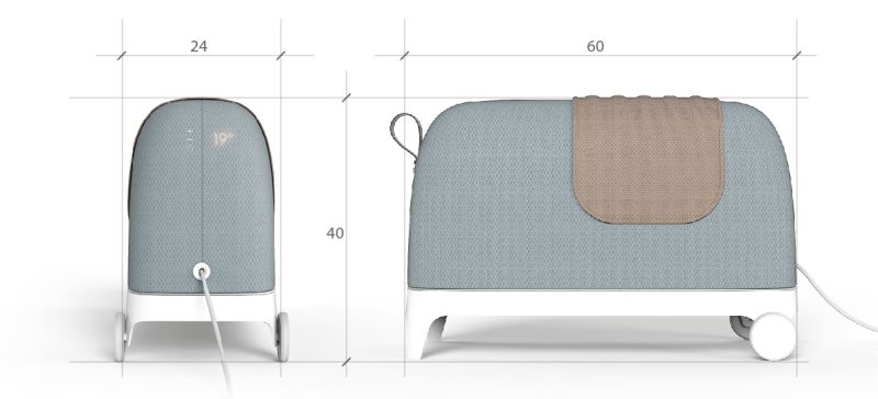 Meet Degre, a portable radiator that you can control with your smartphone