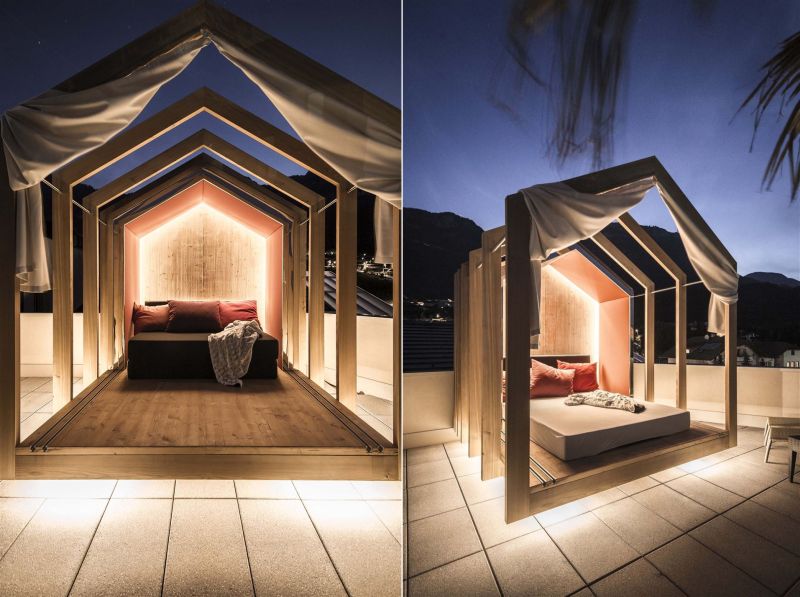 NOA* creates terrace cabana at Das Panorama hotel