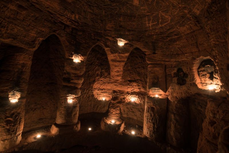 Rabbit hole caves by Michael Scott