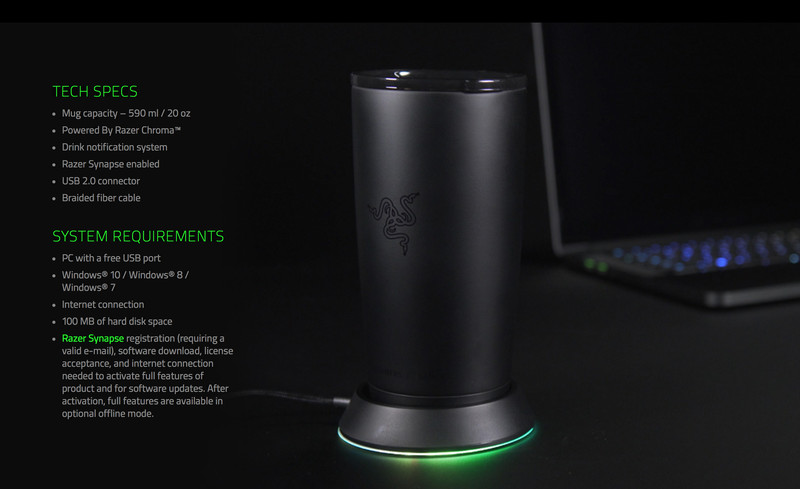 razer chroma mug holder