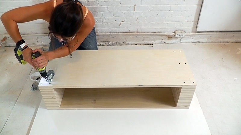 Easy to build DIY rolling garment rack