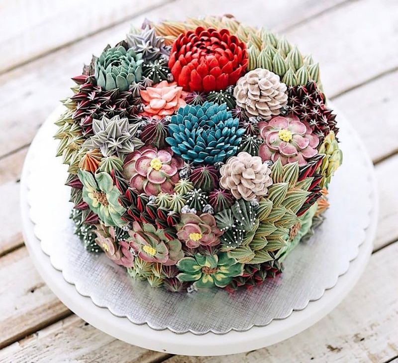 Iven Kawi 3D flower cakes