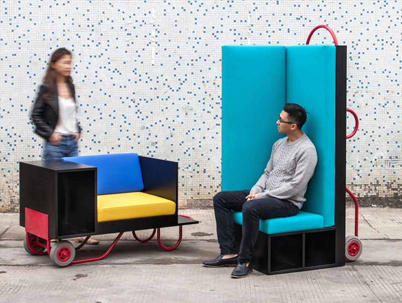 Furniture with wheels is new concept for urban dwellers