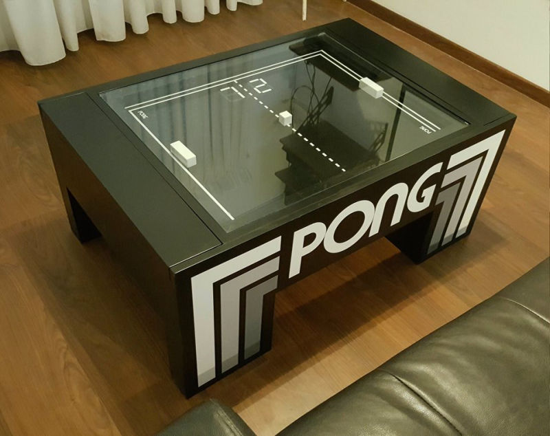 Gerardo Orioli creates real-life Atari Pong coffee table