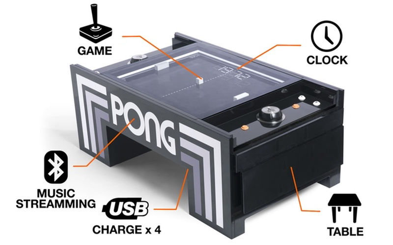 Gerardo Orioli creates real-life Atari Pong coffee table