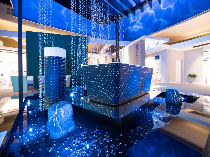 Squaro bathtub by Villeroy & Boch gets luxury makeover with Swarovski crystals