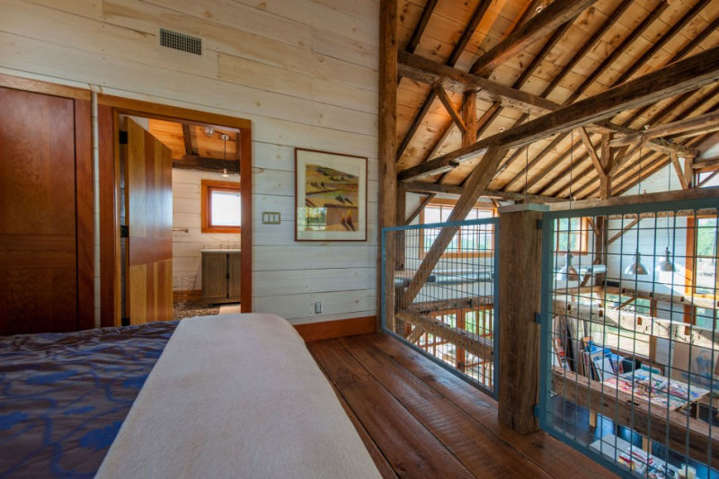 Old barn restored into cozy house