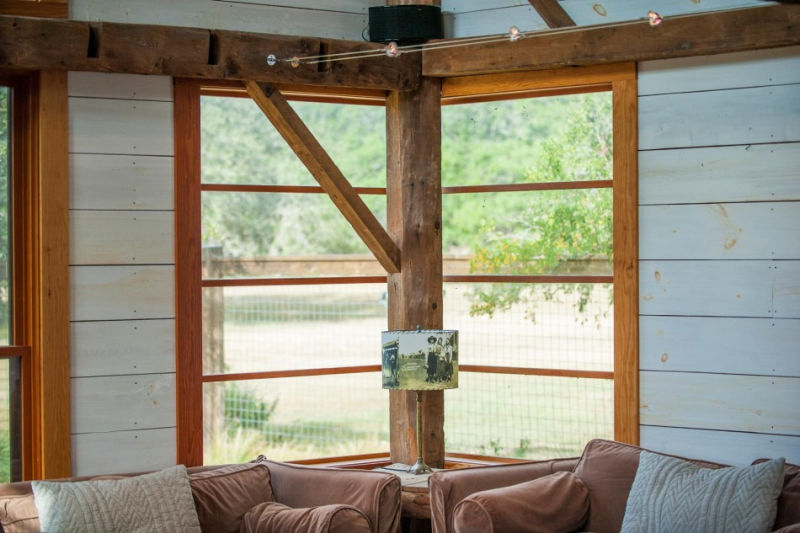 Old barn restored into cozy house