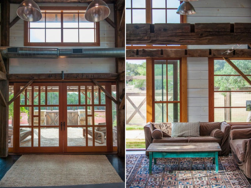 Old barn restored into cozy house
