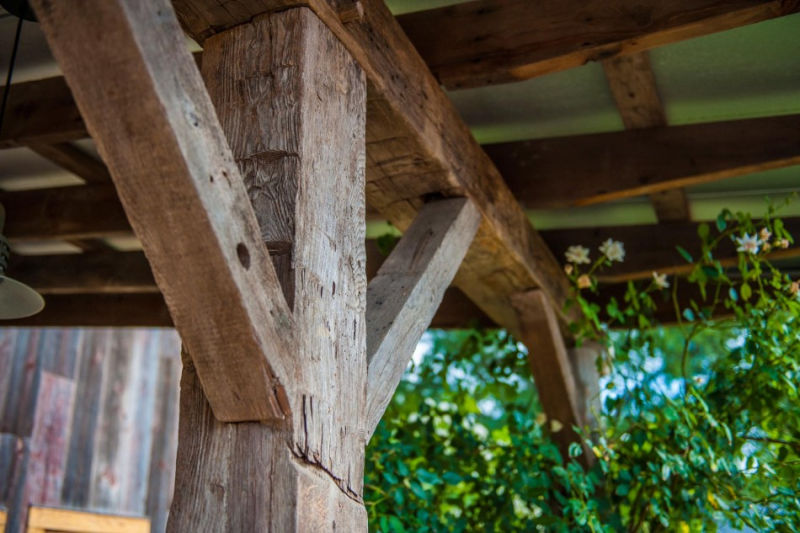 Old barn restored into cozy house