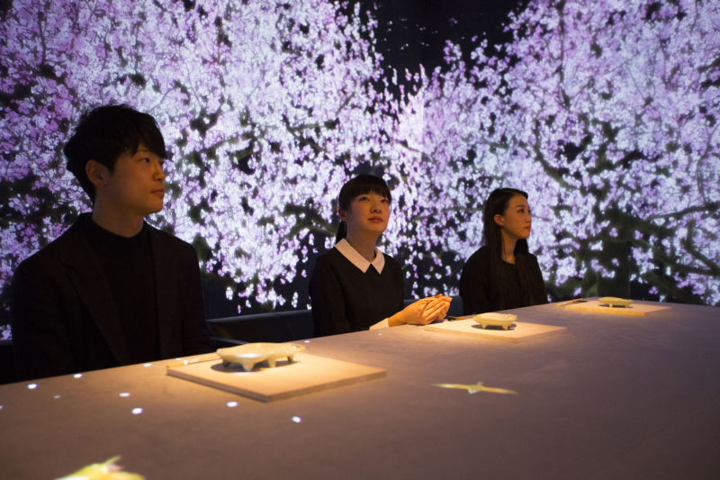 Teamlab’s digital installation at Sagaya offers multi-sensory eating experience