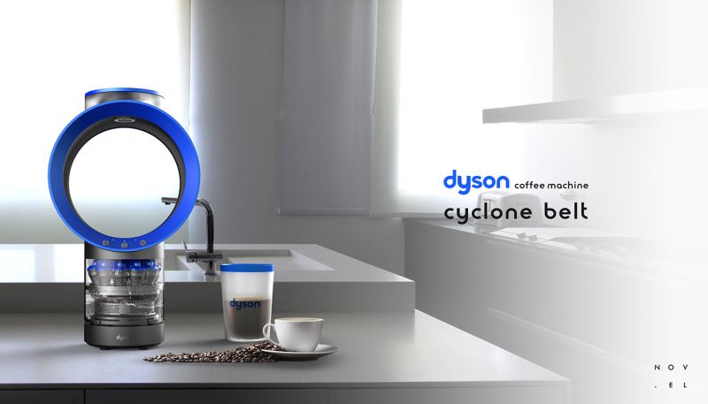 This coffee machine takes a cue from Dyson’s hubless fan