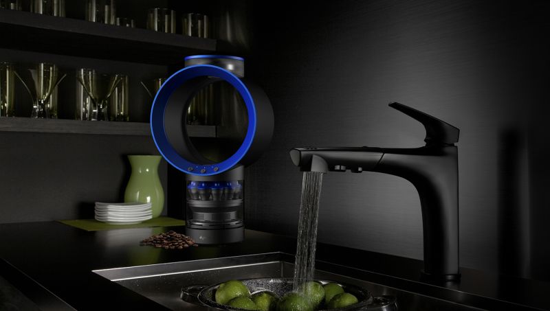 This coffee machine takes a cue from Dyson’s hubless fan