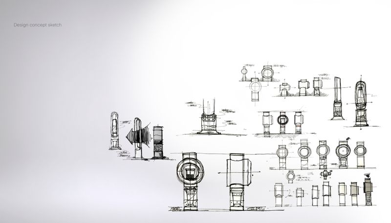 This coffee machine takes a cue from Dyson’s hubless fan