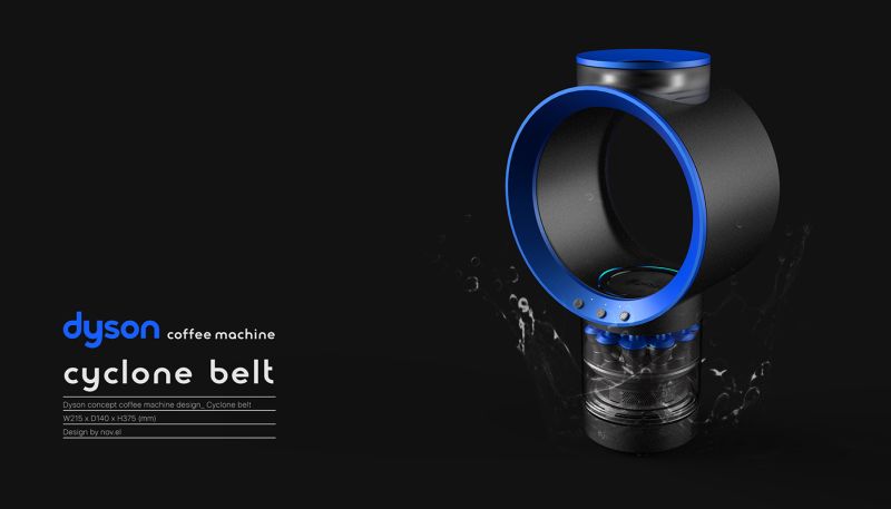 This coffee machine takes a cue from Dyson’s hubless fan