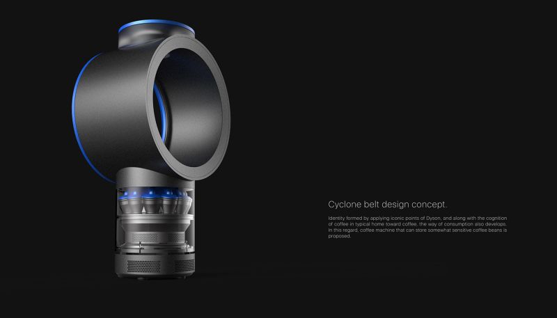 This coffee machine takes a cue from Dyson’s hubless fan