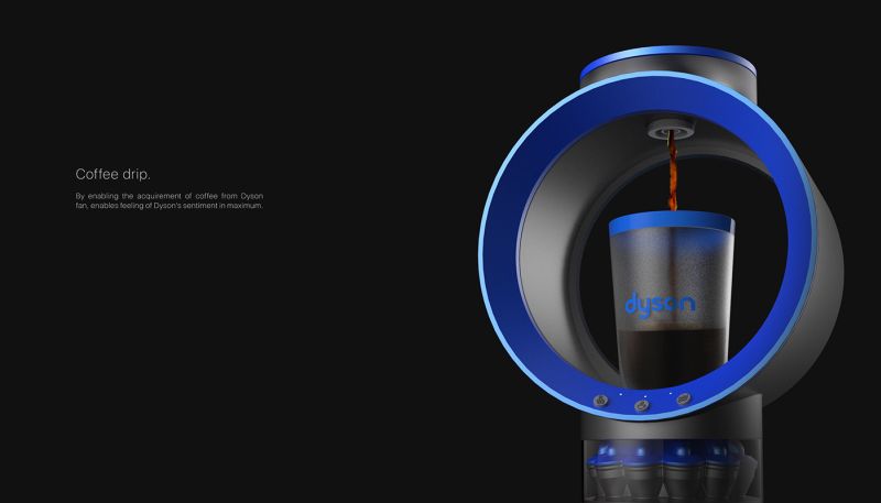 This coffee machine takes a cue from Dyson’s hubless fan