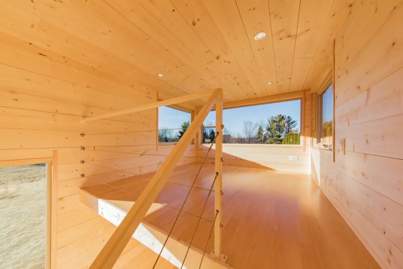 Trailer home from Escape Traveler features Shou Sugi Ban style exteriors
