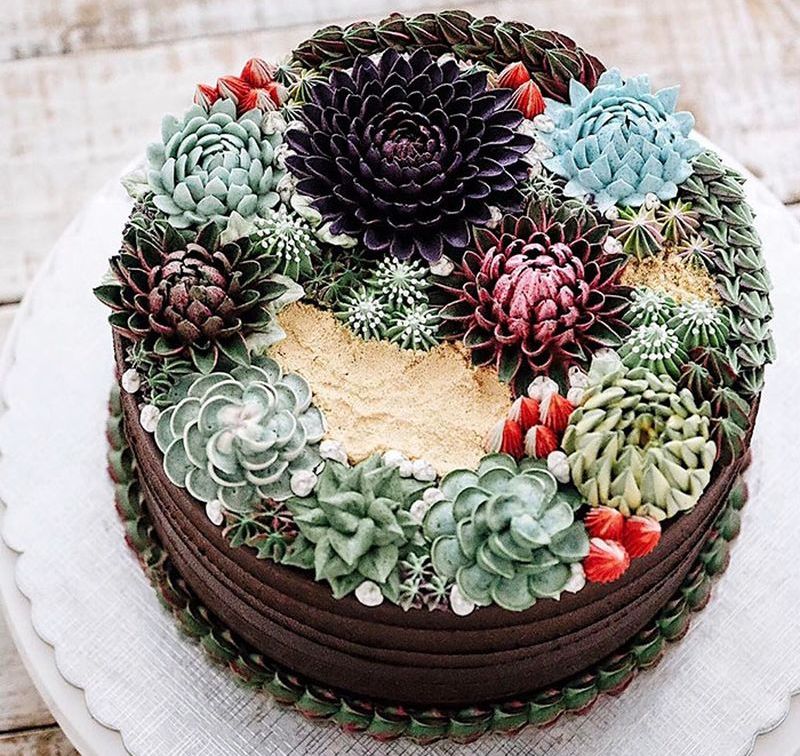 Iven Kawi 3D flower cakes