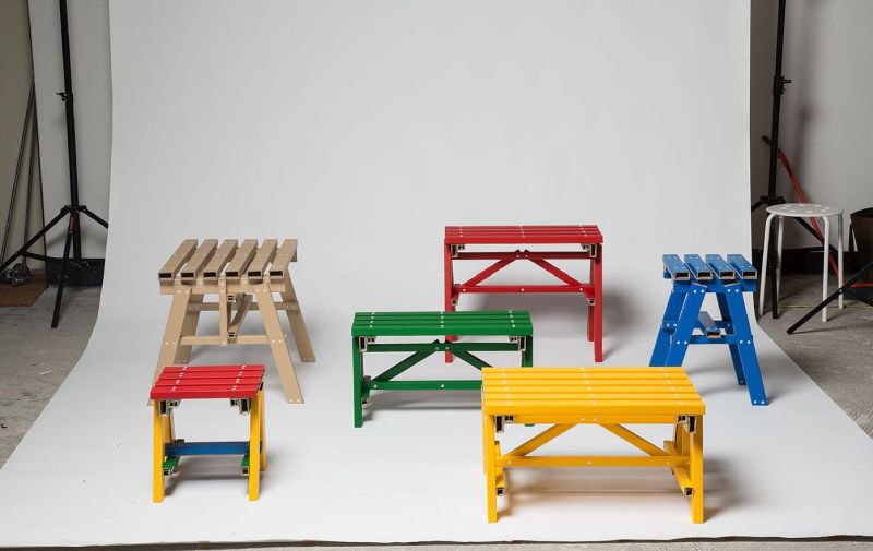 Cardboard Flat Pack Lumber Table