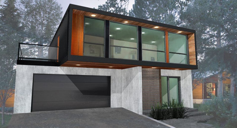 HO4+ is contemporary shipping container home by Honomobo