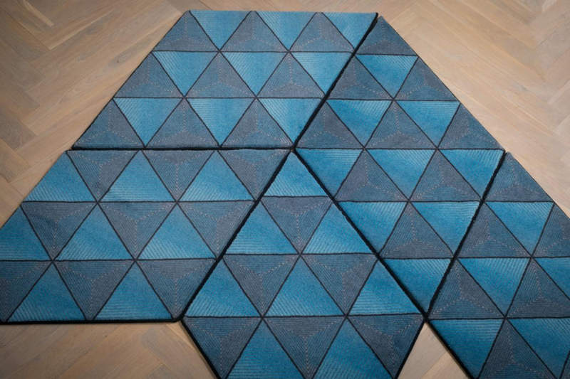 Jizsaw modular rugs by Ingrid Külper of Mattahari