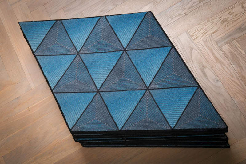 Jizsaw modular rugs by Ingrid Külper of Mattahari