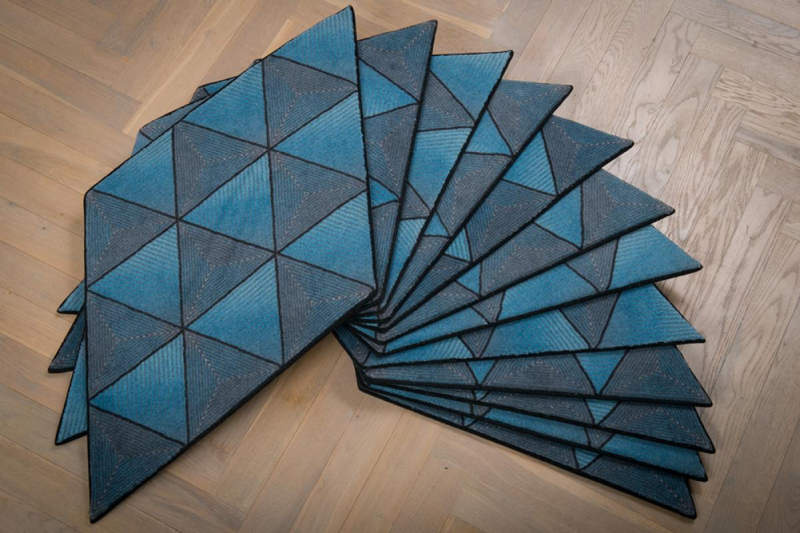 Jizsaw modular rugs by Ingrid Külper of Mattahari