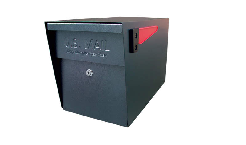 Mail Boss mailbox with anti-pry latch protects your identity from mail thieves