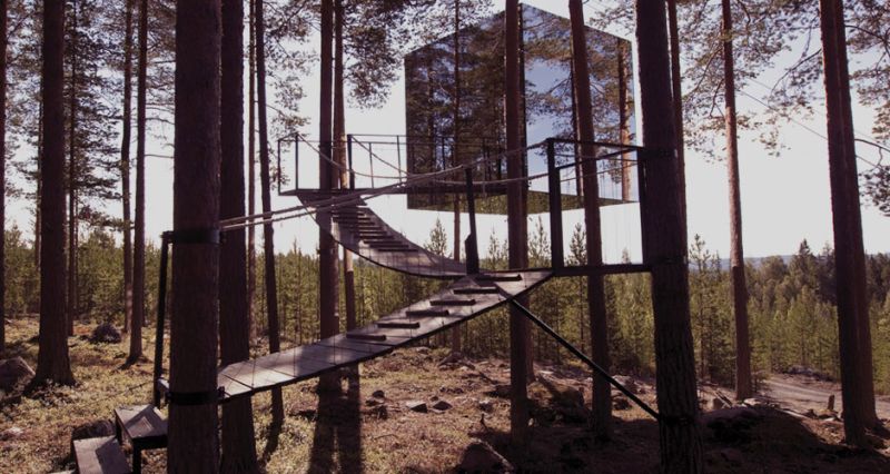 Mirrorcube at Treehotel Sweden