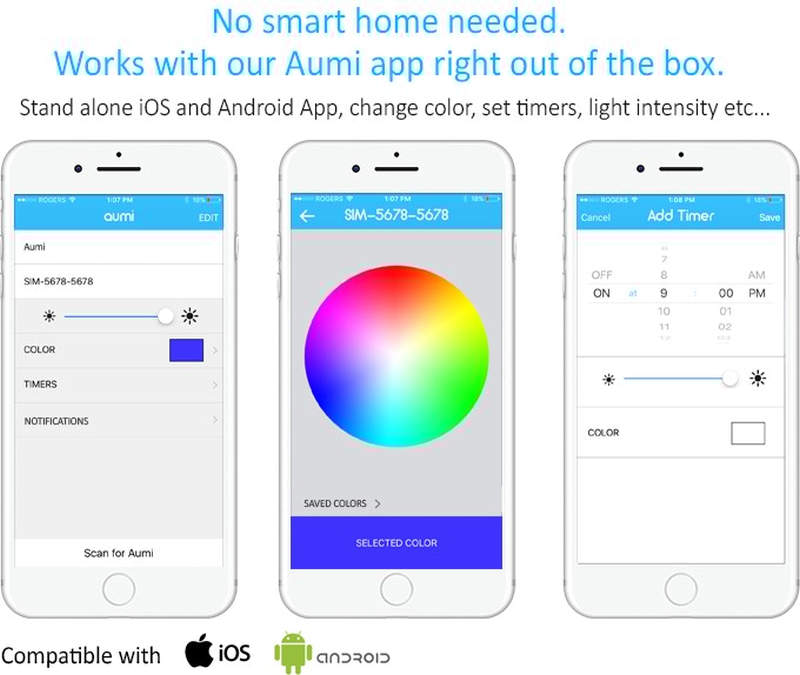 Aumi Mini smart nightlight notifies about retweets, emails and more