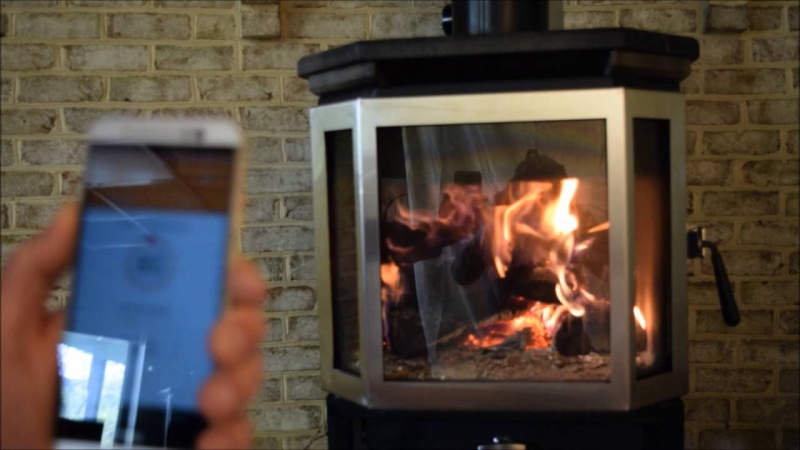 Catalyst smart wood burning stove by MF Fire