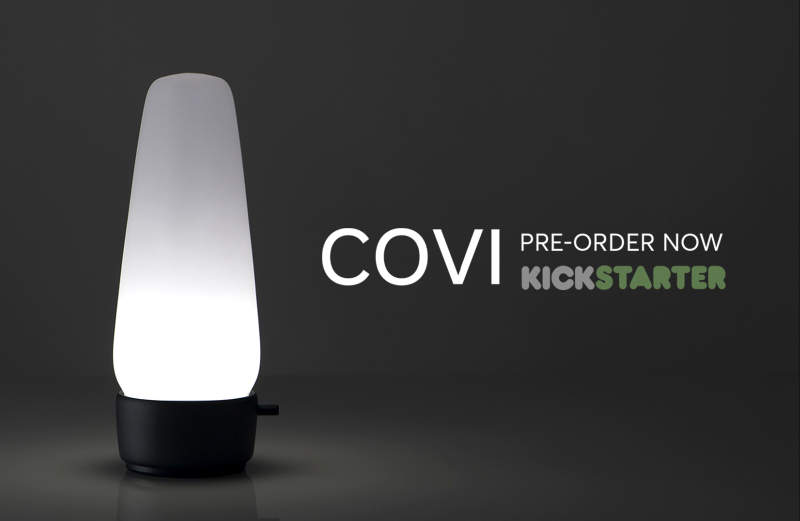 Covi smart lamp doubles as voice assistant