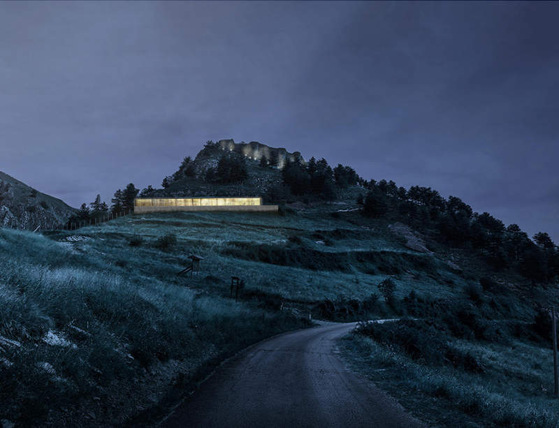 Young Architects Competitions in collaboration with Italian Government invited entries for the Castle Resort competition last year. Young architects and designers of different countries presented unique ideas for transforming the medieval Roccamandolfi castle into a one-of-a-kind holiday destination. Elias Terzitta and Eugenia Bordini of Italian design studio BSoD won the first prize of €10,000 for The Floating Hotel while Italian firms RGB and Vitia won 2nd and 3rd prizes, simultaneously. Every contestant came up with a unique idea but we are featuring the best entries from the competition below. The Floating Hotel by BSoD (1st Prize Winner) Members: Elias Terzitta, Eugenia Bordini Country: Italy This award-winning residential treehouse is elevated from the ground between trees and supported through a sturdy structure. Its design looks inspired from treehouse hotel that looks like floating in the mid air. To get best out of a mountain terrain, the treehouse façade has large glass windows that bring in loads of natural light and merge it with the surrounding area. Sightline by RGB (2nd Prize Winner) Members: Monica Bramanti, Stefano Gatti, Anna Rossi Country: Italy The design team proposed a pathway comprised of entertainment, accommodation and other elements molded into the surrounding landscape of the site. The design team wanted to create a connecting nature-filled pathway that visitors need to cross every time they are going to cabins and castle at the top. There will be black cabins and multi-functional units in between the pathway to the top for reading, relaxing and enjoying the panoramic views. Rest by Vitia (3rd Prize Winner) Members: Marco Testi, Sergio Vedovelli Country: Italy This concept revolves around creating tiny rest cabins where visitors can rest for a while and enjoy the mountain landscape. Over time, these cabins will dilapidate and become a shelter for shepherds and trekkers to the ancient Rocca. In near future, these cabins will also turn into ruins to match with the castle and the surrounding landscape. Pedestal bridge by Aida (Gold Mention Team) Members: Thibaut Etcheverry, Romain Gaillard Country: France In the mission to create a tourist spot, the design team proposed to make a lightweight pedestrian bridge around the fortress that offer exceptional points of view of the prehistoric building to visitors. It will be elevated using less number of supports in order to make less impact on the surrounding environment. Moreover, there will be adjustable prefab shelters for travelers to relax. A landscape of folds by EFesto (Gold Mention Team) Members: Gaia Cella, Gaspar Canepa, Juan Octavio Ferreyra, Aleksandra Lukianova Country: Mexico In this project, the design team proposed to create a meandering corridor that can be used to navigate through the resort. Along with the walking platform, there will be hotel rooms, library, and restaurant in deep serenity. The cabins are integrated into the landscape to offer tranquility without disturbing natural beauty of the site. Bulb-shaped cabins by Alessandro De Nigris (Gold Mention Team) Members: Alessandro De Nigris, Marco Ansalone Country: Italy This project tries to establish a relation between architecture and nature. The design team has thought of placing bulb-shaped structures all around the construction site so that visitors have full freedom to stay at desired locations. New Castle Resort by Gregory De Giacomi (Gold Mention Team) Members: Gregory De Giacomi Country: Italy The designer’s approach is to place main accommodations as a single recognizable building while Castle apartments, treehouse hotels, and tiny landscape hotels are meant to be hidden from the immediate sight so that guests have to search for them. A plinth and pavilion on the top are two simple additions to connect all things together with the ruined castle.