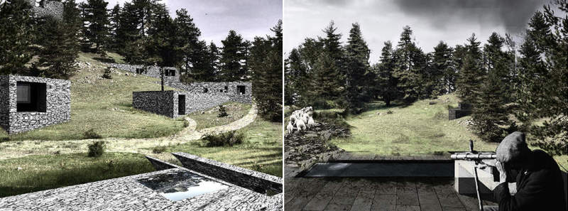 Young Architects Competitions in collaboration with Italian Government invited entries for the Castle Resort competition last year. Young architects and designers of different countries presented unique ideas for transforming the medieval Roccamandolfi castle into a one-of-a-kind holiday destination. Elias Terzitta and Eugenia Bordini of Italian design studio BSoD won the first prize of €10,000 for The Floating Hotel while Italian firms RGB and Vitia won 2nd and 3rd prizes, simultaneously. Every contestant came up with a unique idea but we are featuring the best entries from the competition below. The Floating Hotel by BSoD (1st Prize Winner) Members: Elias Terzitta, Eugenia Bordini Country: Italy This award-winning residential treehouse is elevated from the ground between trees and supported through a sturdy structure. Its design looks inspired from treehouse hotel that looks like floating in the mid air. To get best out of a mountain terrain, the treehouse façade has large glass windows that bring in loads of natural light and merge it with the surrounding area. Sightline by RGB (2nd Prize Winner) Members: Monica Bramanti, Stefano Gatti, Anna Rossi Country: Italy The design team proposed a pathway comprised of entertainment, accommodation and other elements molded into the surrounding landscape of the site. The design team wanted to create a connecting nature-filled pathway that visitors need to cross every time they are going to cabins and castle at the top. There will be black cabins and multi-functional units in between the pathway to the top for reading, relaxing and enjoying the panoramic views. Rest by Vitia (3rd Prize Winner) Members: Marco Testi, Sergio Vedovelli Country: Italy This concept revolves around creating tiny rest cabins where visitors can rest for a while and enjoy the mountain landscape. Over time, these cabins will dilapidate and become a shelter for shepherds and trekkers to the ancient Rocca. In near future, these cabins will also turn into ruins to match with the castle and the surrounding landscape. Pedestal bridge by Aida (Gold Mention Team) Members: Thibaut Etcheverry, Romain Gaillard Country: France In the mission to create a tourist spot, the design team proposed to make a lightweight pedestrian bridge around the fortress that offer exceptional points of view of the prehistoric building to visitors. It will be elevated using less number of supports in order to make less impact on the surrounding environment. Moreover, there will be adjustable prefab shelters for travelers to relax. A landscape of folds by EFesto (Gold Mention Team) Members: Gaia Cella, Gaspar Canepa, Juan Octavio Ferreyra, Aleksandra Lukianova Country: Mexico In this project, the design team proposed to create a meandering corridor that can be used to navigate through the resort. Along with the walking platform, there will be hotel rooms, library, and restaurant in deep serenity. The cabins are integrated into the landscape to offer tranquility without disturbing natural beauty of the site. Bulb-shaped cabins by Alessandro De Nigris (Gold Mention Team) Members: Alessandro De Nigris, Marco Ansalone Country: Italy This project tries to establish a relation between architecture and nature. The design team has thought of placing bulb-shaped structures all around the construction site so that visitors have full freedom to stay at desired locations. New Castle Resort by Gregory De Giacomi (Gold Mention Team) Members: Gregory De Giacomi Country: Italy The designer’s approach is to place main accommodations as a single recognizable building while Castle apartments, treehouse hotels, and tiny landscape hotels are meant to be hidden from the immediate sight so that guests have to search for them. A plinth and pavilion on the top are two simple additions to connect all things together with the ruined castle.